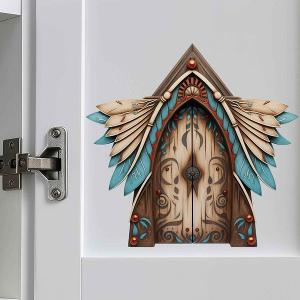 Feathered Spirit Fairy Door Decal - My Wonderful Walls