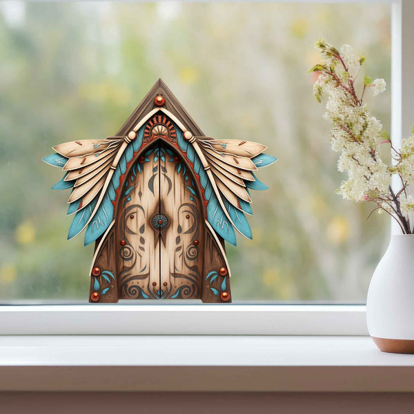 Feathered Spirit Fairy Door Decal - My Wonderful Walls