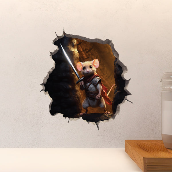 Knight Mouse Hole Decal