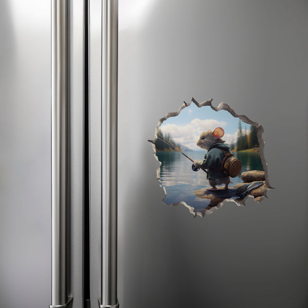 Fisherman Mouse Hole Decal