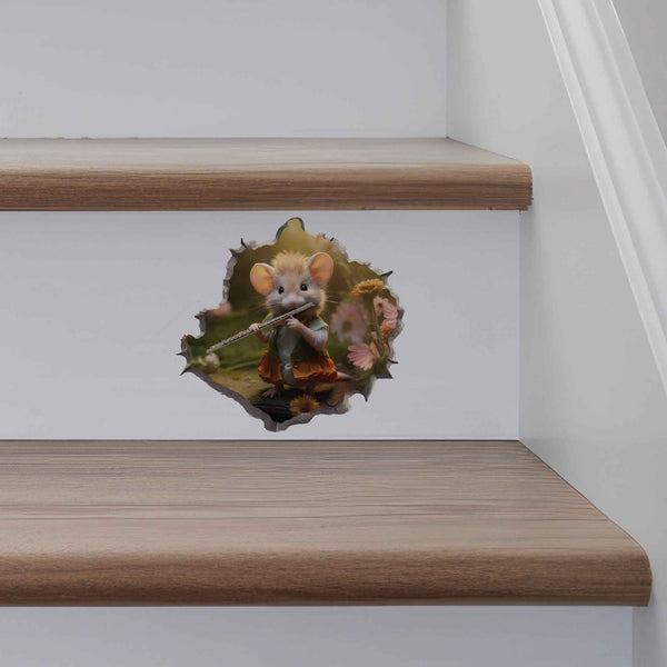 Flute Mouse Hole Decal - My Wonderful Walls