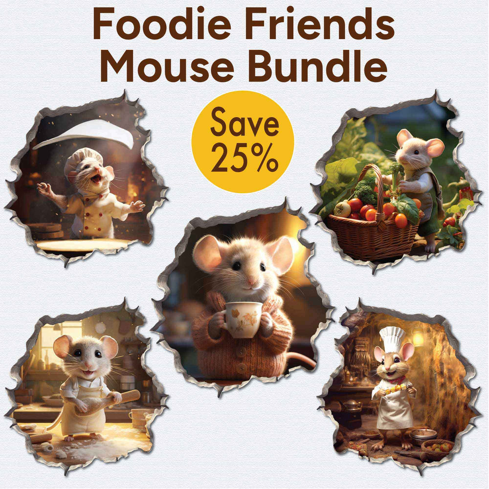 Foodie Friends Mouse Bundle - My Wonderful Walls