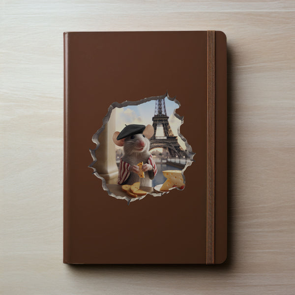 French Effiel Tower Mouse decal on notebook