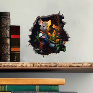 Gardener Mouse Hole Decal - My Wonderful Walls