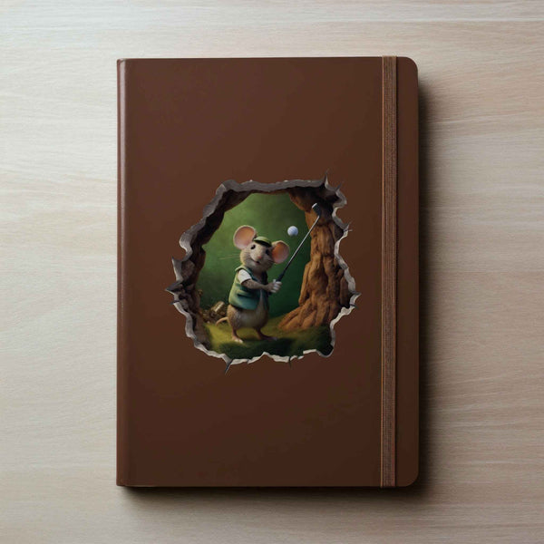 Golfing Mouse Hole Decal - My Wonderful Walls