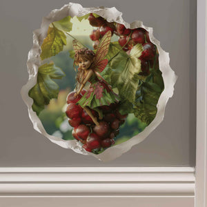 Grape Fairy Hole Decal - My Wonderful Walls
