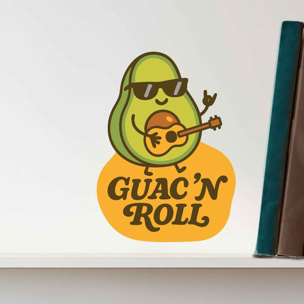 Guac 'N Roll Avocado Pun Decal - My Wonderful Walls