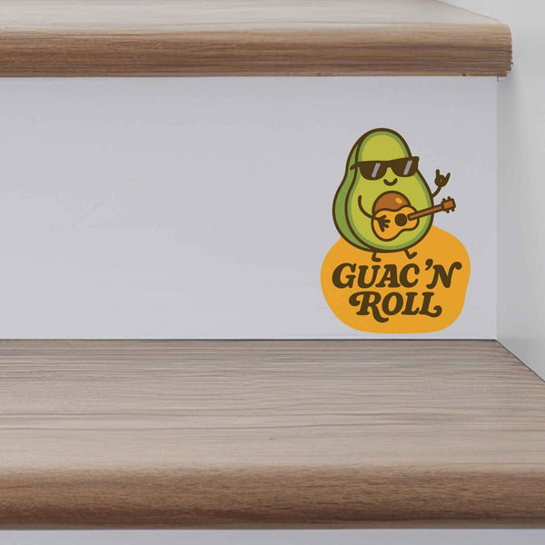 Guac 'N Roll Avocado Pun Decal - My Wonderful Walls