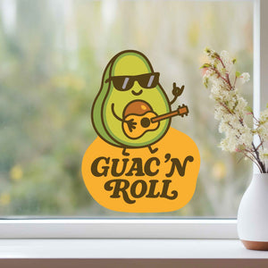 Guac 'N Roll Avocado Pun Decal - My Wonderful Walls