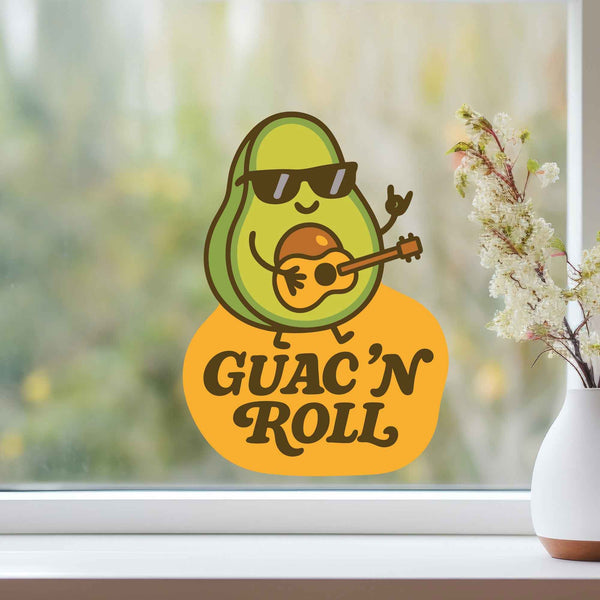 Guac 'N Roll Avocado Pun Decal - My Wonderful Walls