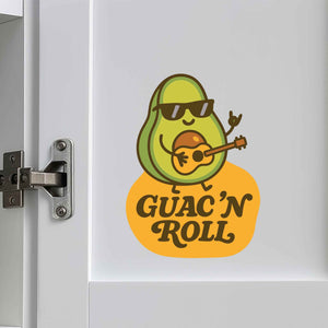 Guac 'N Roll Avocado Pun Decal - My Wonderful Walls