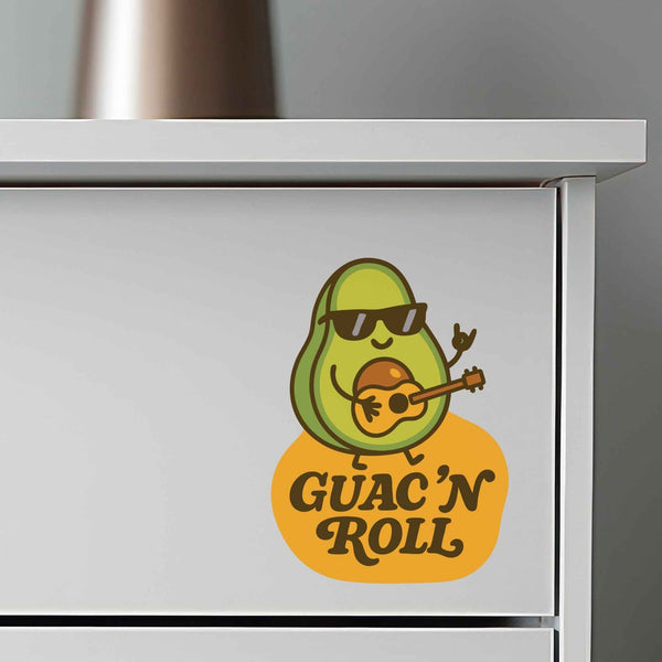 Guac 'N Roll Avocado Pun Decal - My Wonderful Walls