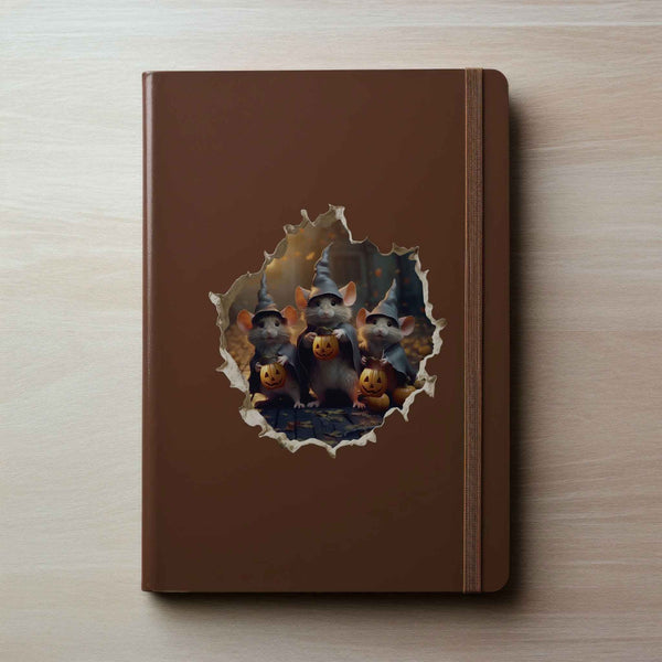 Halloween Witches Mouse Hole Decal - My Wonderful Walls