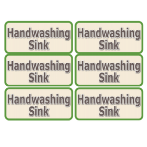 Handwashing Sink Signs - Set of 6 (CORPORATE ONLY) - My Wonderful Walls