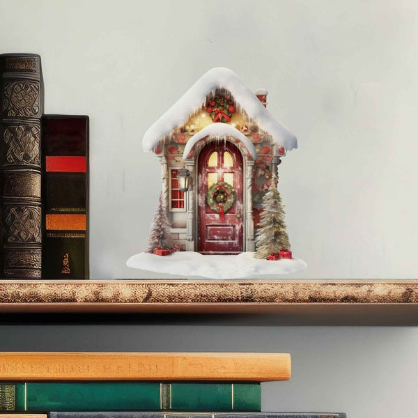 Holiday Welcome Fairy Door Decal - My Wonderful Walls