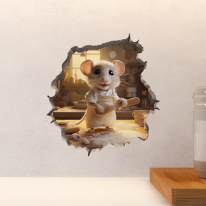 Home Baker Mouse decal on countertop