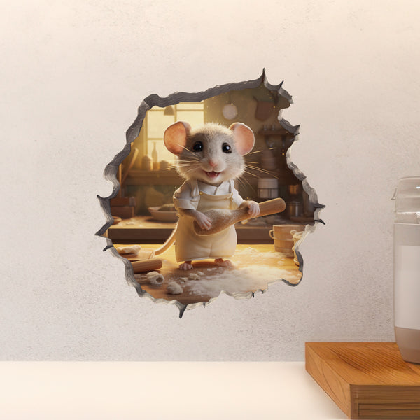 Home Baker Mouse decal on countertop