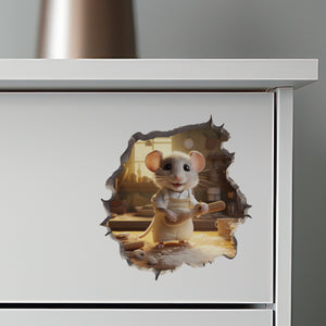 Home Baker Mouse decal on dresser
