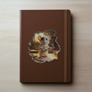 Home Baker Mouse decal on notebook