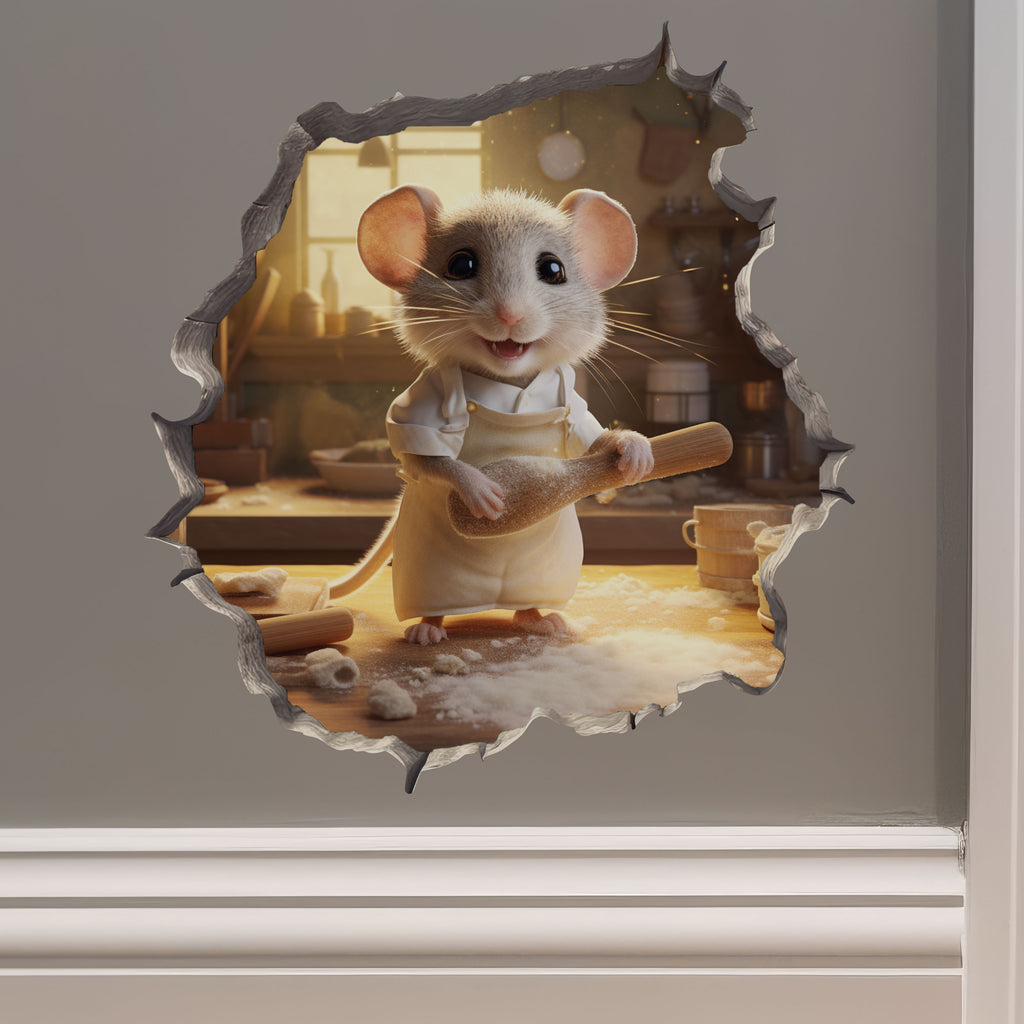 Home Baker Mouse decal on wall