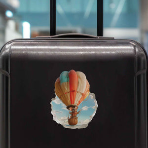 Hot Air Balloon Mouse Hole Decal - My Wonderful Walls