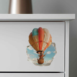 Hot Air Balloon Mouse Hole Decal - My Wonderful Walls