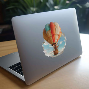 Hot Air Balloon Mouse Hole Decal - My Wonderful Walls