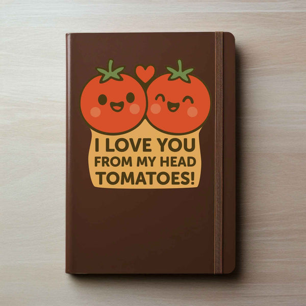 I Love You From My Head Tomatoes Pun Decal - My Wonderful Walls