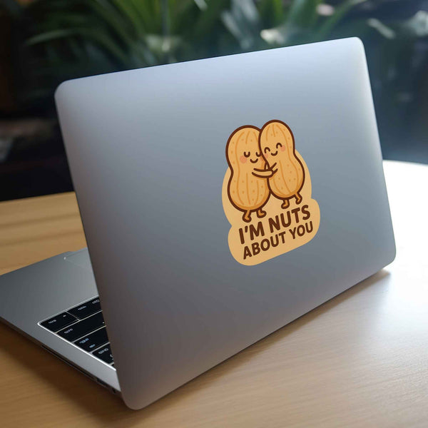 I'm Nuts About You Peanut Pun Decal - My Wonderful Walls