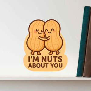 I'm Nuts About You Peanut Pun Decal - My Wonderful Walls