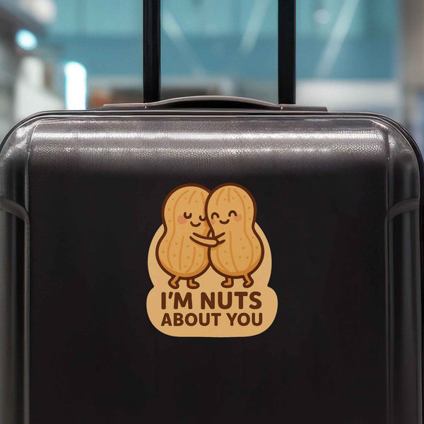 I'm Nuts About You Peanut Pun Decal - My Wonderful Walls