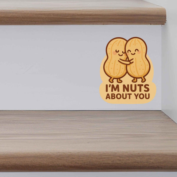 I'm Nuts About You Peanut Pun Decal - My Wonderful Walls