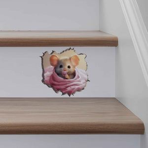 It's a Girl Mouse Hole Decal - My Wonderful Walls