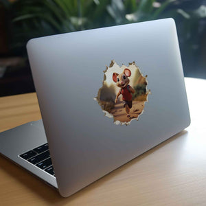 Jogger Mouse Hole Decal - My Wonderful Walls