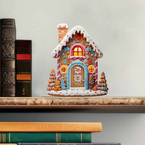 Jolly Gingerbread Fairy Door Decal - My Wonderful Walls
