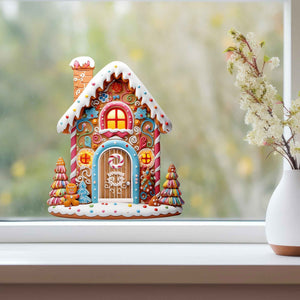 Jolly Gingerbread Fairy Door Decal - My Wonderful Walls