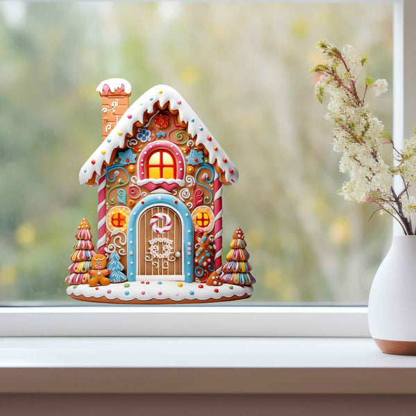 Jolly Gingerbread Fairy Door Decal - My Wonderful Walls