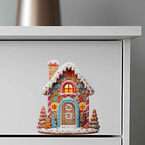 Jolly Gingerbread Fairy Door Decal - My Wonderful Walls
