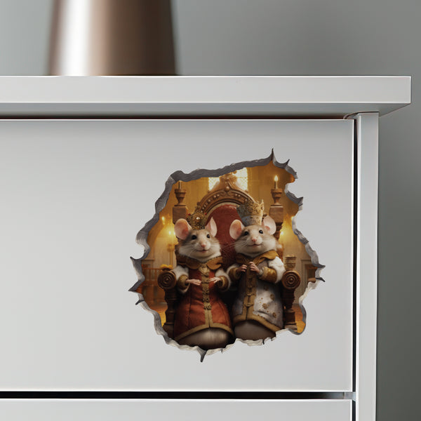 King and Queen Mice on dresser