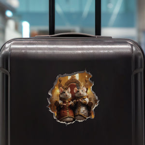 King and Queen Mice on luggage