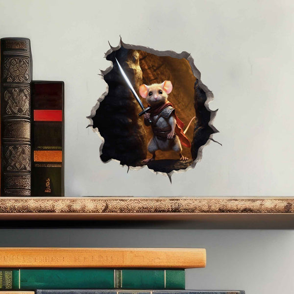 Knight Mouse Hole Decal - My Wonderful Walls