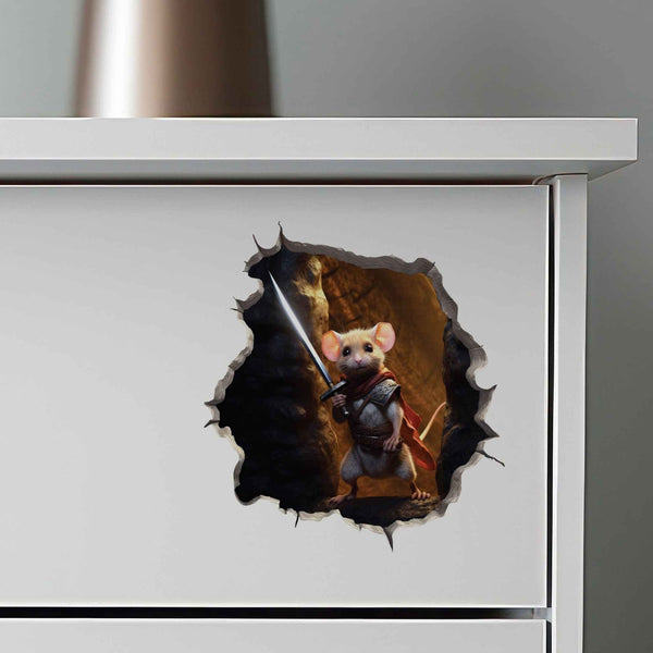 Knight Mouse Hole Decal - My Wonderful Walls