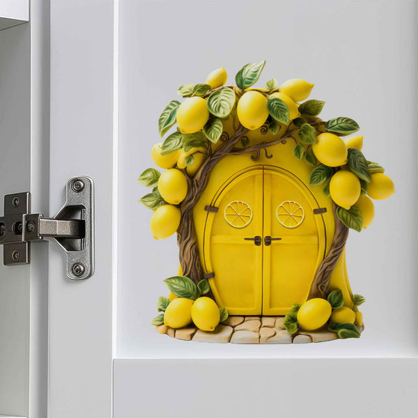 Lemon Fairy Door Decal - My Wonderful Walls