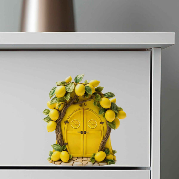 Lemon Fairy Door Decal - My Wonderful Walls