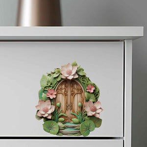 Lilypad Landing Fairy Door Decal - My Wonderful Walls