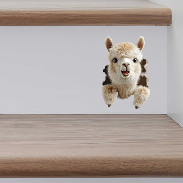 Llama Hole Decal - My Wonderful Walls