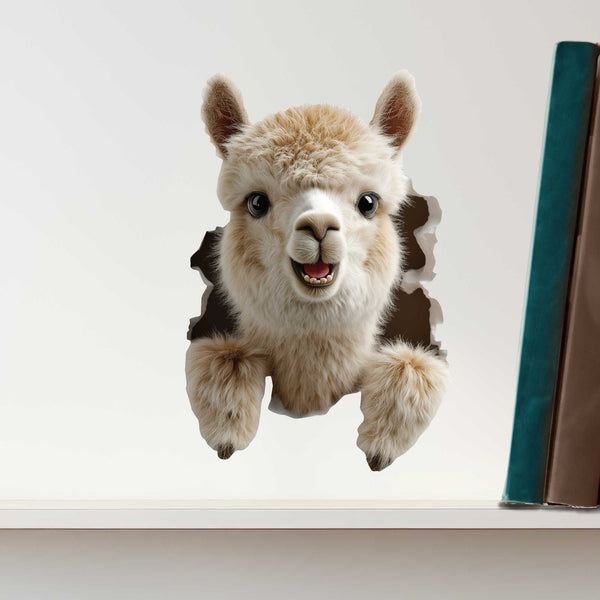 Llama Hole Decal - My Wonderful Walls