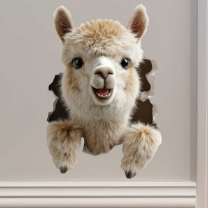 Llama Hole Decal - My Wonderful Walls