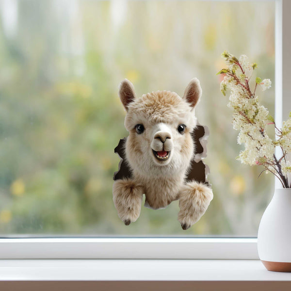 Llama Hole Decal - My Wonderful Walls