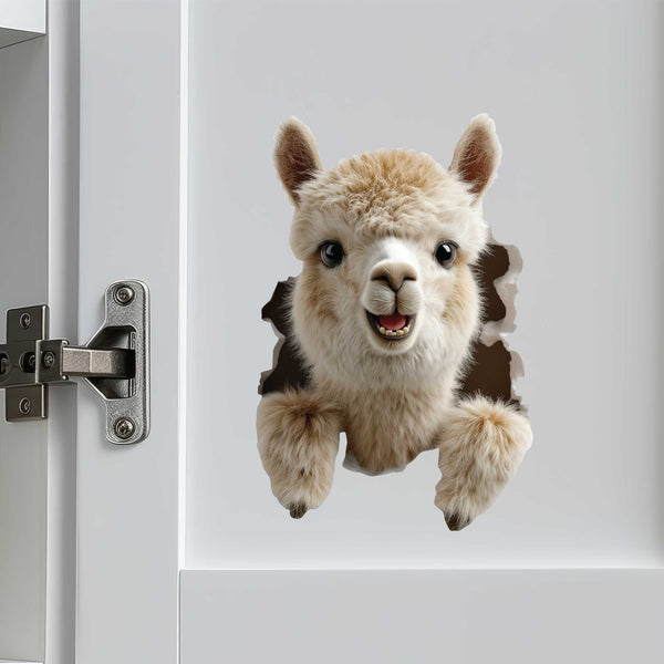 Llama Hole Decal - My Wonderful Walls